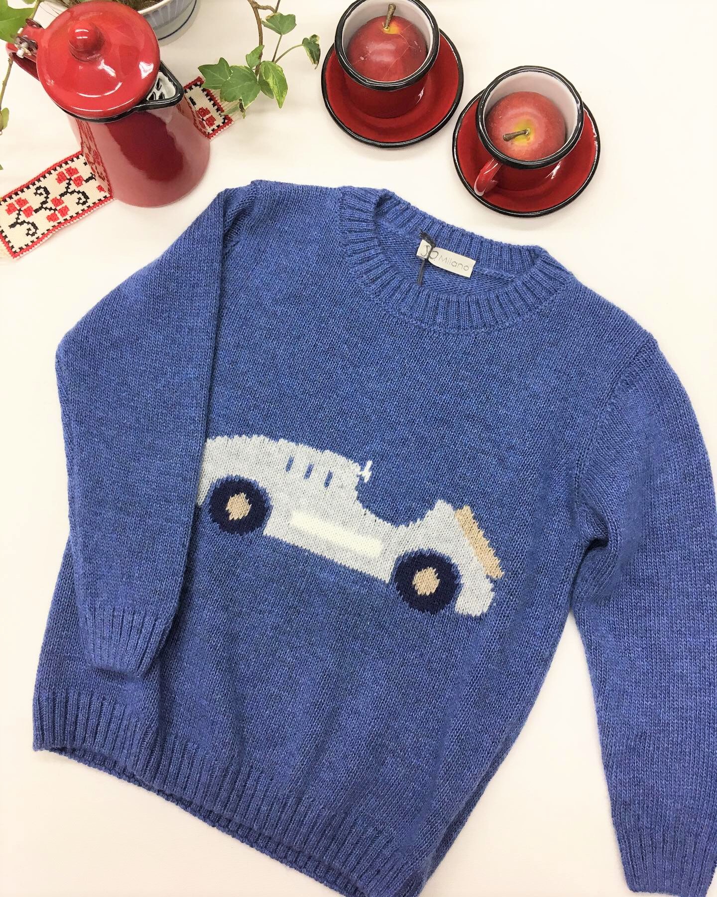 001371 20%OFF*スポーツカー・セーター 12M~3才